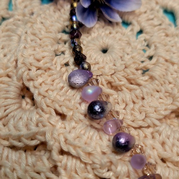 Bridgerton  Purple Choker Handmade - Picture 7 of 10